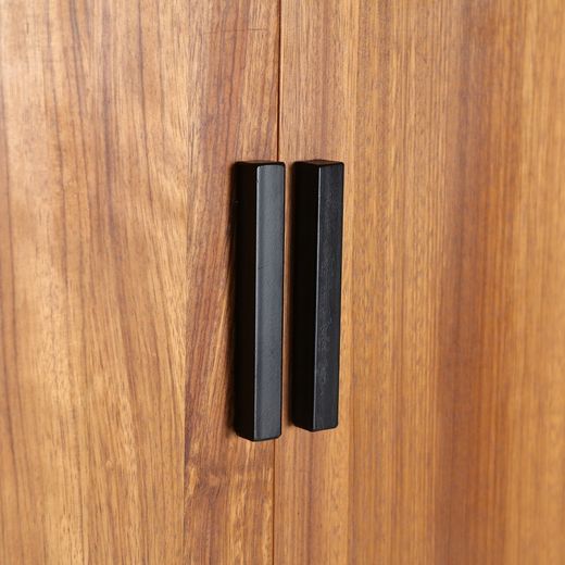 Fir wood wardrobe in brown, 70 x 40 x 160 cm | Laura