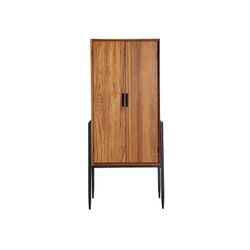 Fir wood wardrobe in brown, 70 x 40 x 160 cm | Laura