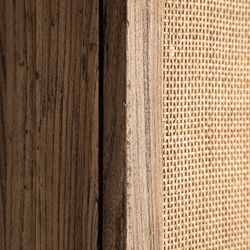 Armario de madera de olmo en marrón, 85 x 41 x 171 cm | Byremo