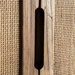 Armario de madera de olmo en marrón, 85 x 41 x 171 cm | Byremo