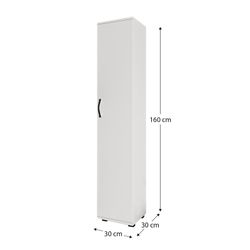 Armadio in legno grezzo, 30 x 30 x 160 cm | Atene