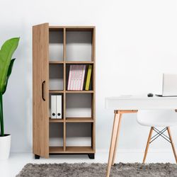 Armario de madera en natural, 60 x 32 x 128 cm | Larisa