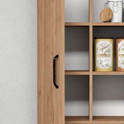 Armario de madera en natural, 60 x 32 x 128 cm | Larisa