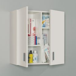 Armoire suspendue en blanc, 59 x 27 x 60 cm