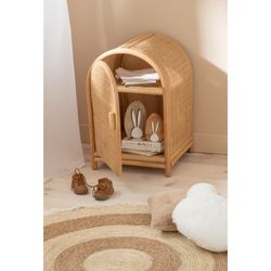 Ellen Natural Rattan Small Wardrobe, 40x40x60 cm