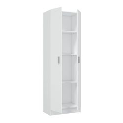 White wooden cabinet, 59x37x180 cm | USE