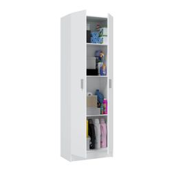 White wooden cabinet, 59x37x180 cm | USE