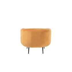 Sillón Vintage Terciopelo Ocre 83x79x68 cm