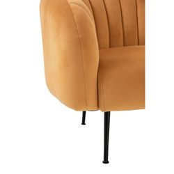 Sillón Vintage Terciopelo Ocre 83x79x68 cm