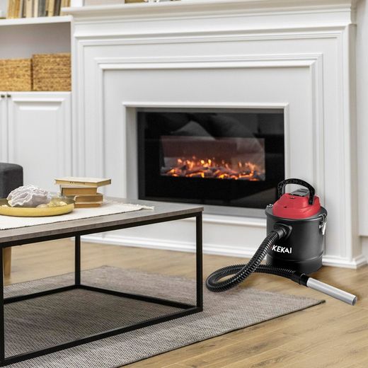 Souffleur et aspirateur à cendres sans fil en métal jaune, 31 x 27 x 27 cm | Gratien