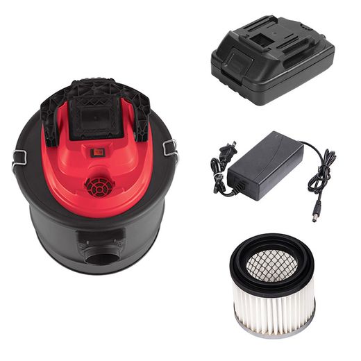 Souffleur et aspirateur à cendres sans fil en métal jaune, 31 x 27 x 27 cm | Gratien