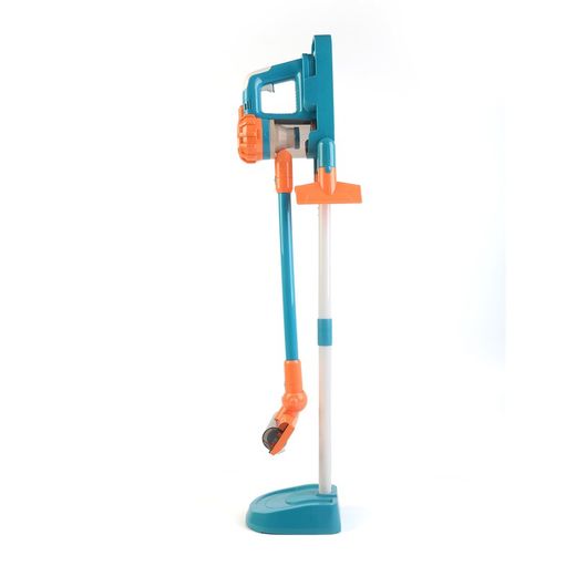 Aspirador de brinquedo em polietileno azul e laranja, 17 x 15 x 77 cm | Aspirador de pó