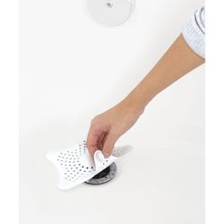 Attrape-cheveux étoile de mer blanche, 15x15x1cm