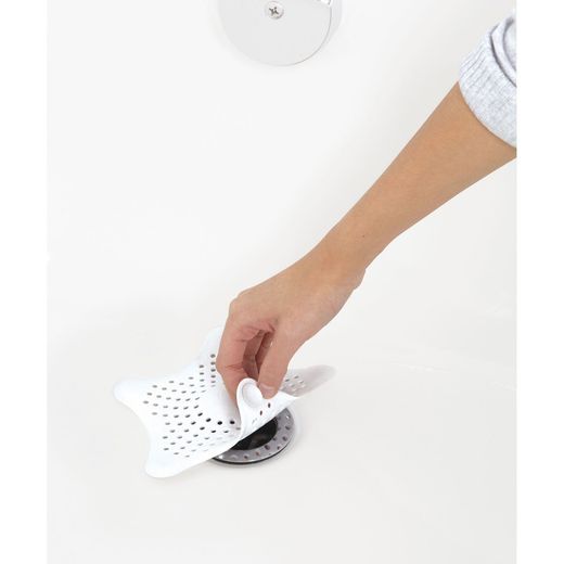 Attrape-cheveux étoile de mer blanche, 15x15x1cm