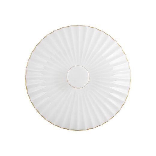 Sucrier en porcelaine blanc et doré, 14 x 14 x 12,5 cm | 200 ans