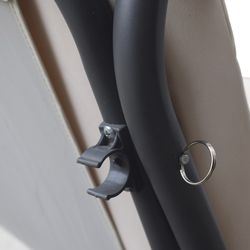 Chillvert Dominique 2-3 Seats Garden Rocker Convertible Bed Anthracite Gray 120x230x164 cm