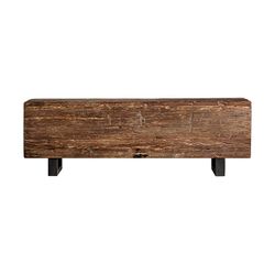 Ławka BADAI z naturalnego drewna mango, 120x30x40 cm.