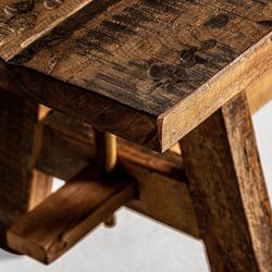 Banc rustique en bois de manguier | Baday