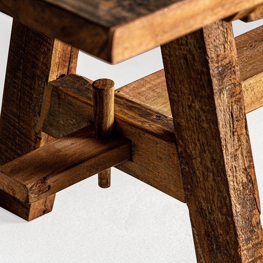 Banc rustique en bois de manguier | Baday