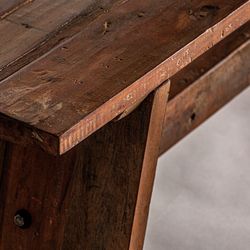 Banc BADAI en Manguier Naturel, 200x35x45 cm.