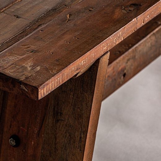 Banc BADAI en Manguier Naturel, 200x35x45 cm.