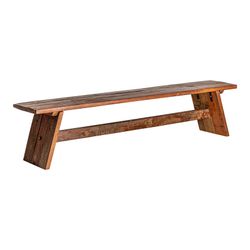 Banc BADAI en Manguier Naturel, 200x35x45 cm.