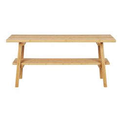 Bamboo bench in natural, 70 x 28 x 45 cm | Ember
