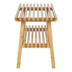 Bamboo bench in natural, 70 x 28 x 45 cm | Ember