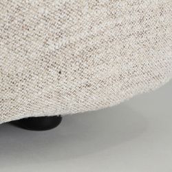 Banco de cama de tejido en beige, 159 x 67 x 46 cm | Sedrun