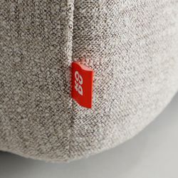 Banco de cama de tejido en beige, 159 x 67 x 46 cm | Sedrun
