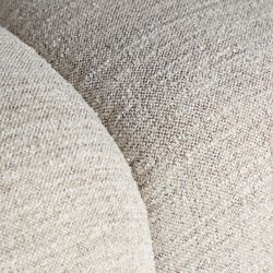 Banco de cama de tejido en beige, 159 x 67 x 46 cm | Sedrun