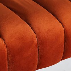 Banco de cama de terciopelo en ámbar, 127 x 43 x 43 cm | Halle
