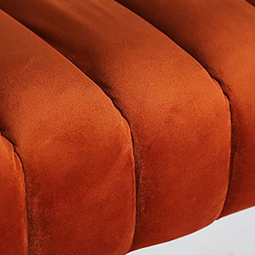 Banco de cama de terciopelo en ámbar, 127 x 43 x 43 cm | Halle