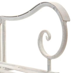 Grijze smeedijzeren bank, 110x50x94cm