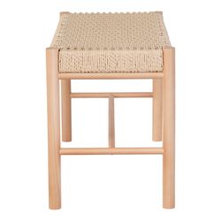 Natural poplar wood bench, 80 x 35 x 45 cm | Abano