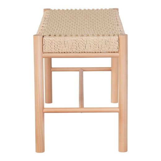 Banc en bois de peuplier naturel, 80 x 35 x 45 cm | Abano