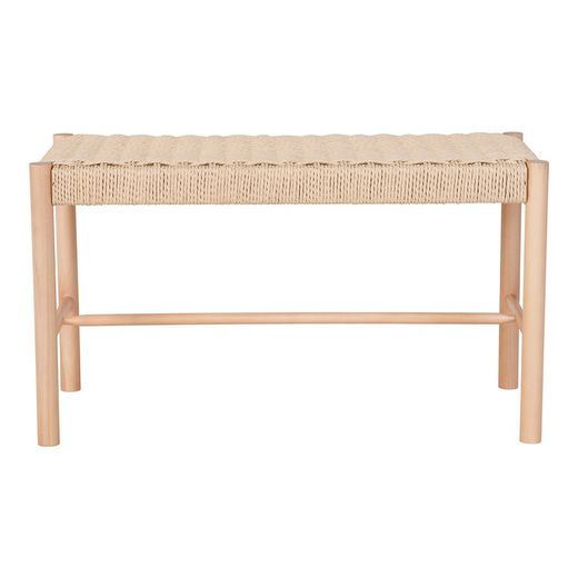Banc en bois de peuplier naturel, 80 x 35 x 45 cm | Abano