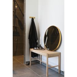 Natural poplar wood bench, 80 x 35 x 45 cm | Abano