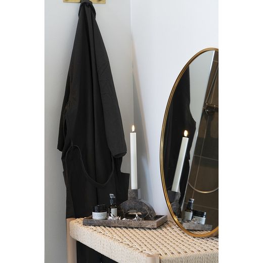 Banc en bois de peuplier naturel, 80 x 35 x 45 cm | Abano