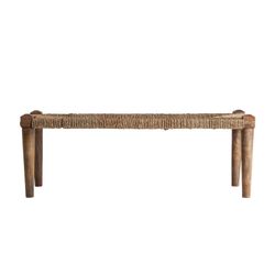 Banc en bois de manguier Tassarolo, 121x40x43cm