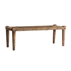 Banc en bois de manguier Tassarolo, 121x40x43cm