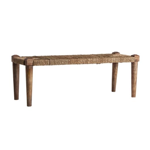 Banc en bois de manguier Tassarolo, 121x40x43cm