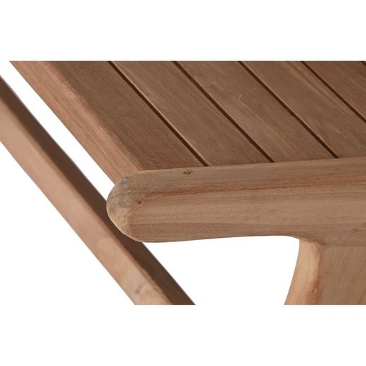 Ławka z drewna tekowego w kolorze naturalnym, 120 x 81 x 67 cm | Strona morska