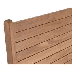 Ławka z drewna tekowego w kolorze naturalnym, 120 x 81 x 67 cm | Strona morska