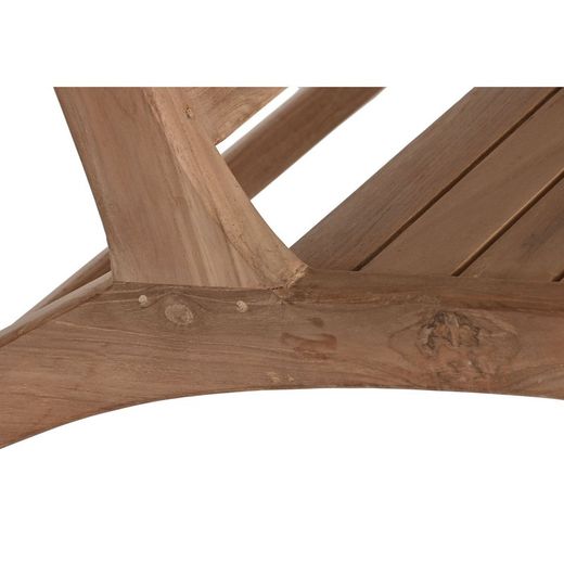Ławka z drewna tekowego w kolorze naturalnym, 120 x 81 x 67 cm | Strona morska