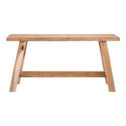 Natural teak wood bench, 90 x 25 x 45 cm | Barcelona