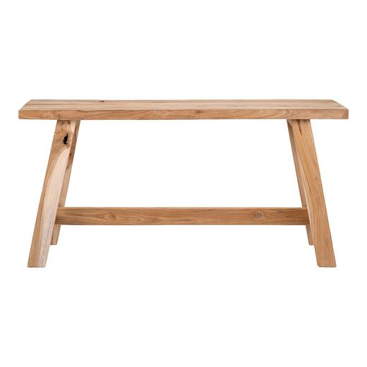 Natural teak wood bench, 90 x 25 x 45 cm | Barcelona