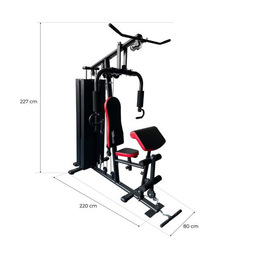 Banco de musculación multifuncional, 180 x 220 x 227 cm| Serie 900