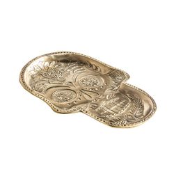 Gilt Bronze Skull Tray, 24x2x33cm