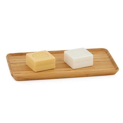 Natural bamboo tray, 27 x 15 x 1.5 cm